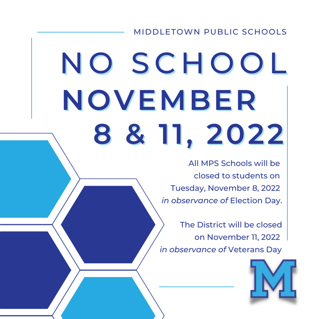 No School Nov 8 and 11, 2022